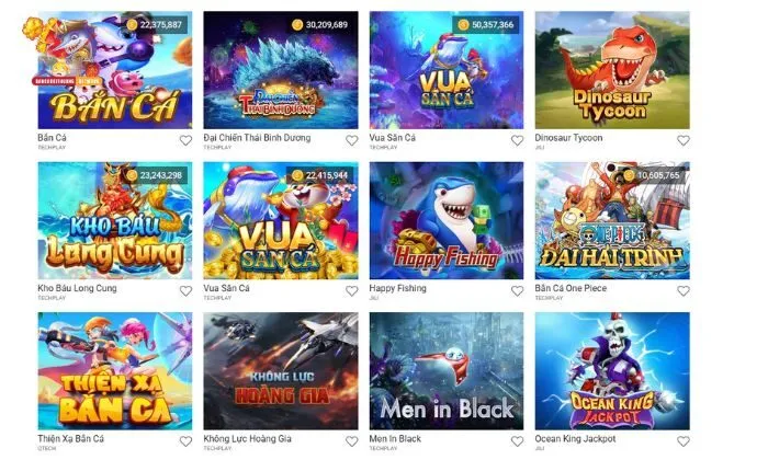 bắn cá FIVE88 Sảnh bắn cá FIVE88 quy tụ 32 tựa game xuất sắc
