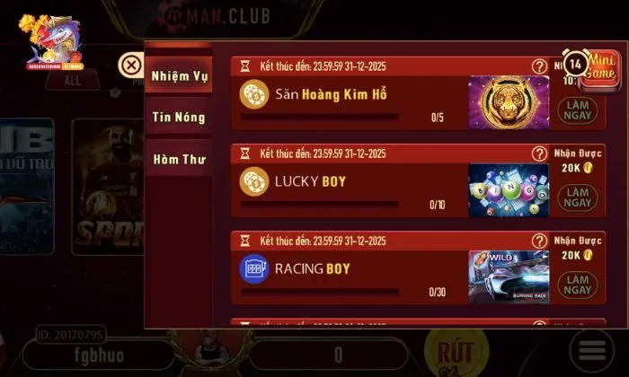 Đa dạng khuyến mãi dành cho người chơi bắn cá Manclub