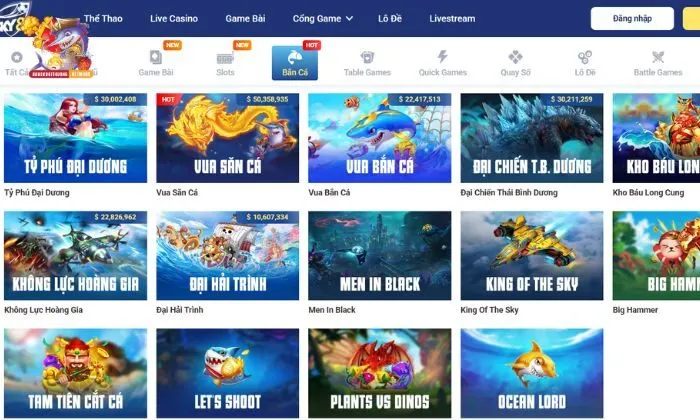 Bắn cá SKY88 Giới thiệu thông tin về sảnh game bắn cá SKY88