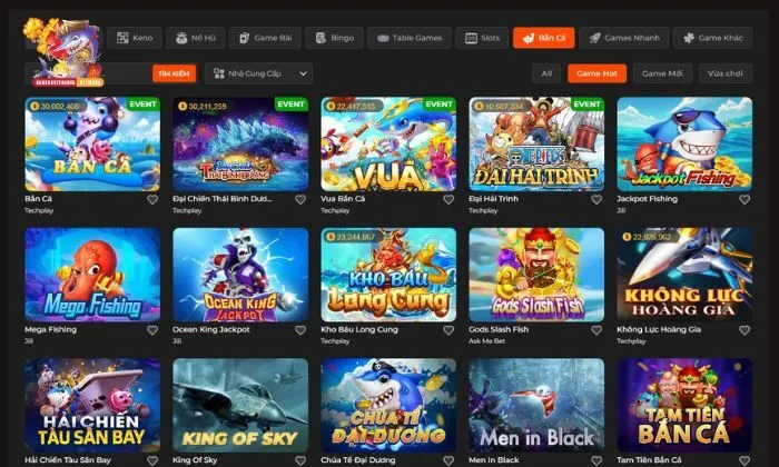 bắn cá SV88 Có tới 34 sản phẩm game để anh em trải nghiệm và lựa chọn