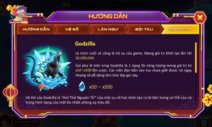 Đại Chiến Thái Bình Dương Săn hũ xu Godzilla cực khủng